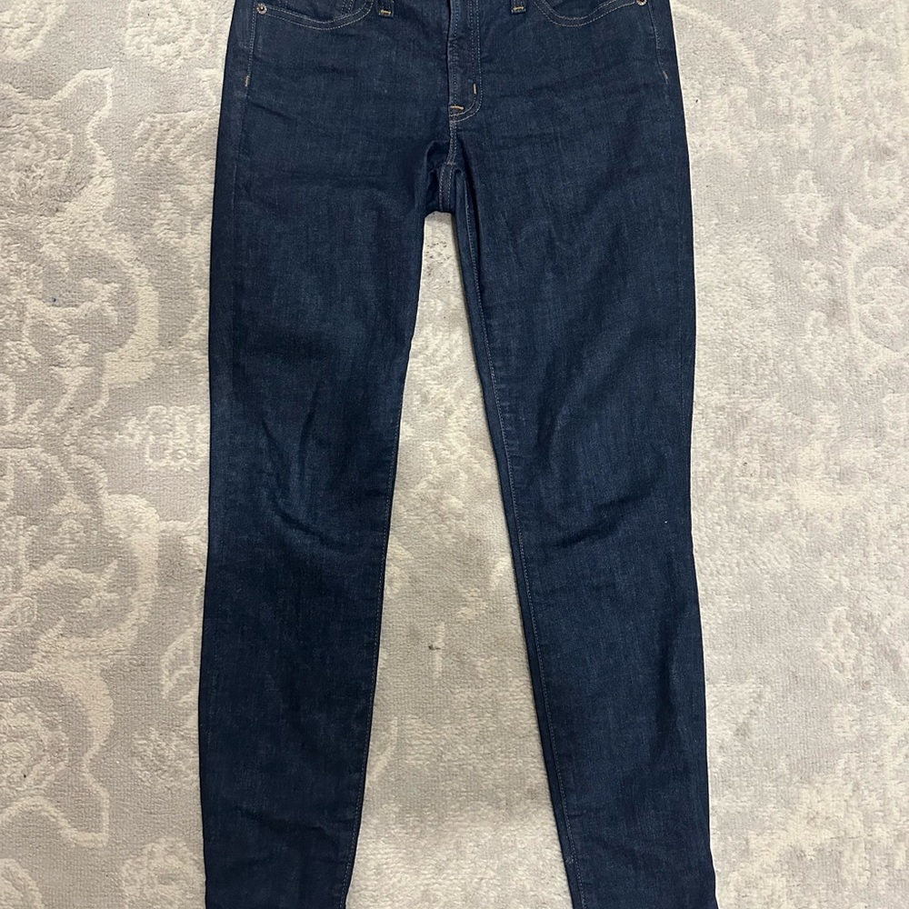 J.Crew Dark Blue Denim Jeans Toothpick 8”
